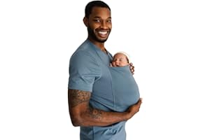 The Lalabu Dad Shirt | Hands-Free Baby Carrier for Dad with Kangaroo Pouch | Engineered for Bonding, Safety, & Comfort for Newborns Up to 15 Lbs. | CPSC Approved
