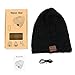 Onedayshop Bluetooth Wireless Knitted Beanie Built-in Stereo Speaker for listening music Hands Free Call Answer Hat (black1)