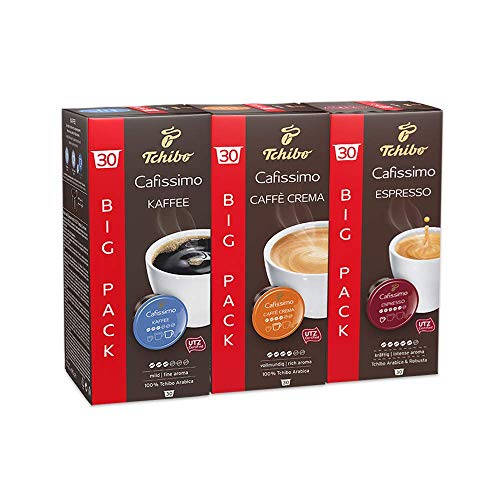 Tchibo Cafissimo Probierset verschiedene Sorten Caffè Crema, Espresso und Kaffee, 90 Stück (3x30 Kaffeekapseln… – Bild 3