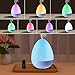 BESTOPE Essential Oil Diffuser 350ml Portable Ultrasonic Diffusers Cool Mist Aroma Humidifier with 8 Colar LED Lights - Waterless Auto Shut-off and Adjustable Mist Mode