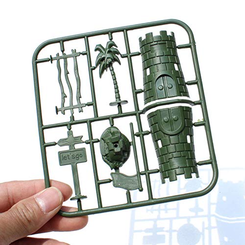 Ocamo 307pcs/lot Military Plastic Soldier Model Toy Army Men Figures Accessories Kit Decor Play Set for Hallows All Saints' Day - Thumbnail 5
