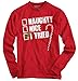Naughty Humor Christmas Funny Shirts Gift Ideas Long Sleeve Tee