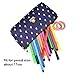 Outus 4 Pieces Canvas Pen Pencil Case Stationery Pouch Bag Case
