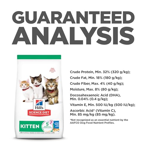 HILL’S SCIENCE DIET KITTEN, KITTEN PREMIUM NUTRITION, DRY CAT FOOD, OCEAN FISH & BROWN RICE, 3.5 LB BAG