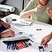 Pencil Case Pen Case, Pouch, and Pencil, Felt Student Stationary Zipper Bag, Organizer Large Capacity Perfect for Pens, Pencils, Gel Water Markers School Supplies with Special Key Ring (Grey)