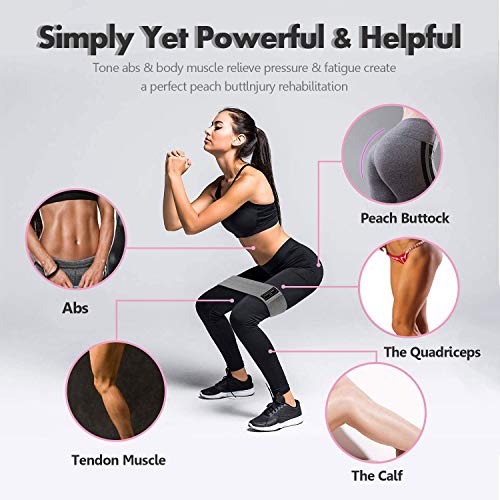 Elastic-Workout-Bands-Long-Fabric-Resistance-Bands-Thick-Set-Loop-Equipment-Fit-Body-Home-Training-Gym-Fitness-Booty-Legs-Thighs-Arm-Butt-Yoga-PilatesHip-Exercise-Bands-for-Working-Out-Men-Women