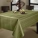 Benson Mills Flow Spillproof 60-Inch by 120-Inch Fabric Tablecloth, Sage