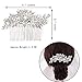 DaXi Wedding Hair Side Combs Bridal Hair Combs Bridal Shower Hair Clips for Brides and Bridesmaids