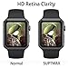 [Series 2] SUPTMAX Screen Protector for Apple Watch [Full Coverage] [Scratch Free] Tempered Glass for Apple Watch (38mm, Black)