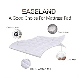 EASELAND Twin Size Mattress Pad Pillow Top Mattress