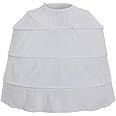 DUNHAO COS Women's White Crinoline Pannier Underskirt Victorian Dress