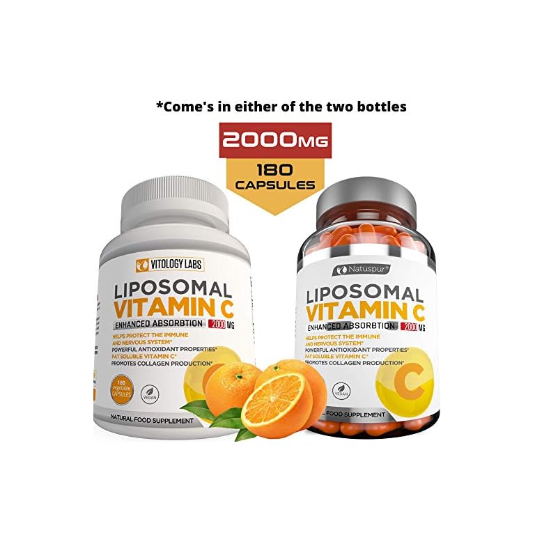 Premium Liposomal Vitamin C 2000mg 180 Capsules Ultra Potent High