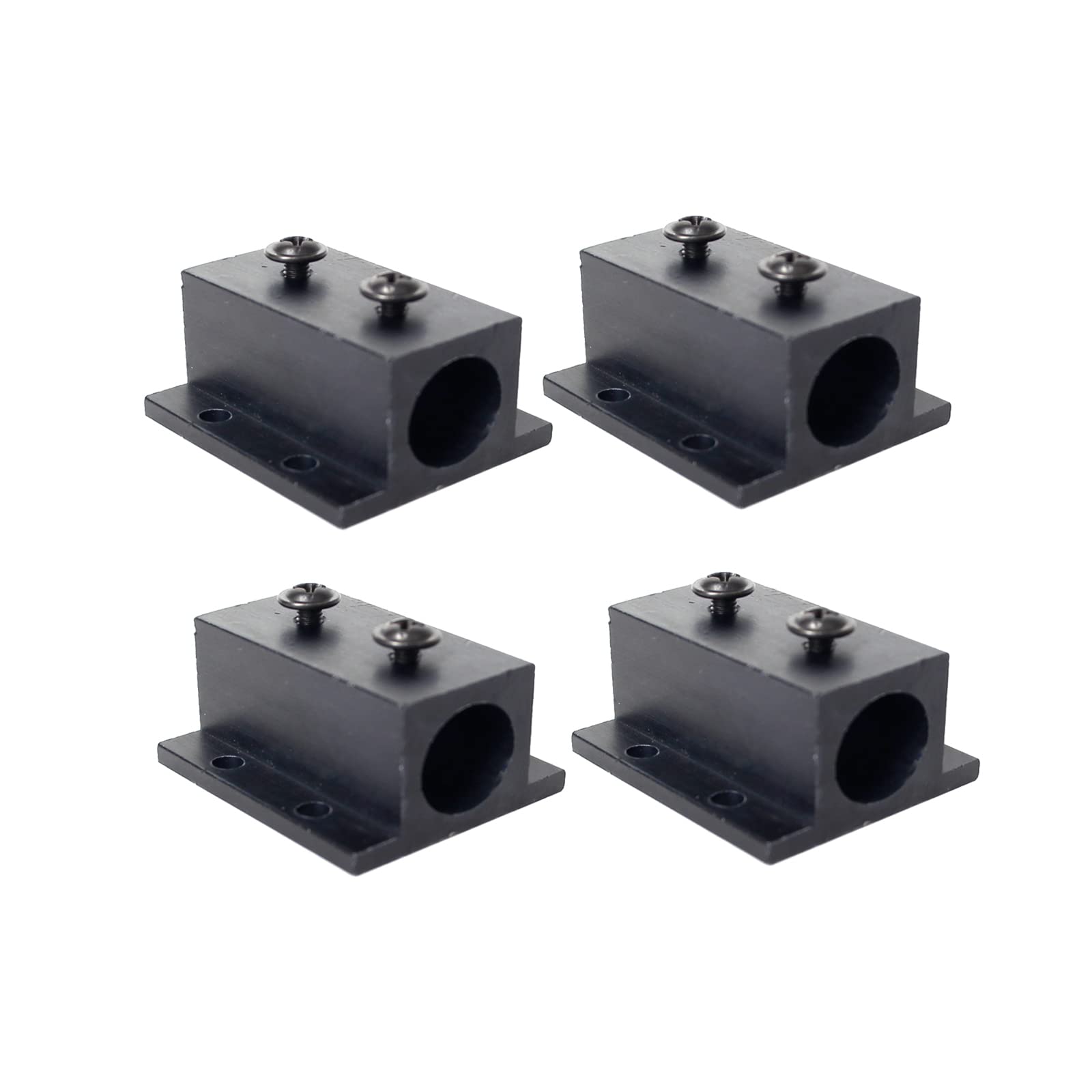 Black All -Aluminum waterworking seat Lidar Set Heat Sink Bracket Laser Fixed Bracket for 12mm Laser Module（1.18″×0.7″×1.38″） (4pack)