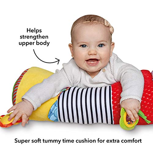 Nuby Baby Tummy Time Pillow, Lion Design, Plush Nursery Accessories, 3