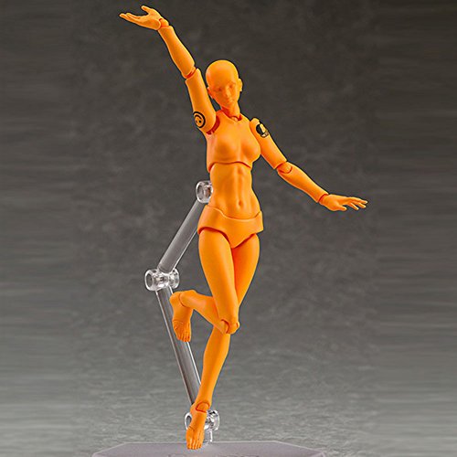 Tulas Action Figure Model,Man/Women Mannequin Body Kun Doll Body-Chan Male & Female Action Figure DX Set with Accessories Kit, Suitable for Sketching, Painting, Drawing, Artist.