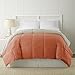 Modern Threads Down Alternative Reversible Comforter Orange Rust/Beige Queen
