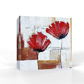 Elegant Red Flowers Pictures Home Wall for Bedroom...