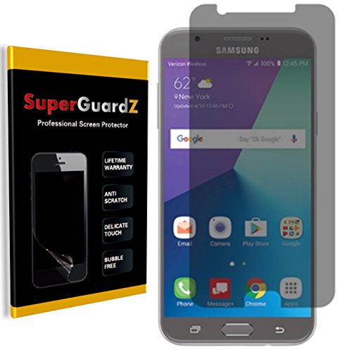 [2-Pack] Samsung Galaxy J7 Sky Pro Screen Protector [Privacy Anti-Spy] - SuperGuardZ, Anti-Glare, Anti-Scratch, Anti-Bubble [Lifetime Replacement]