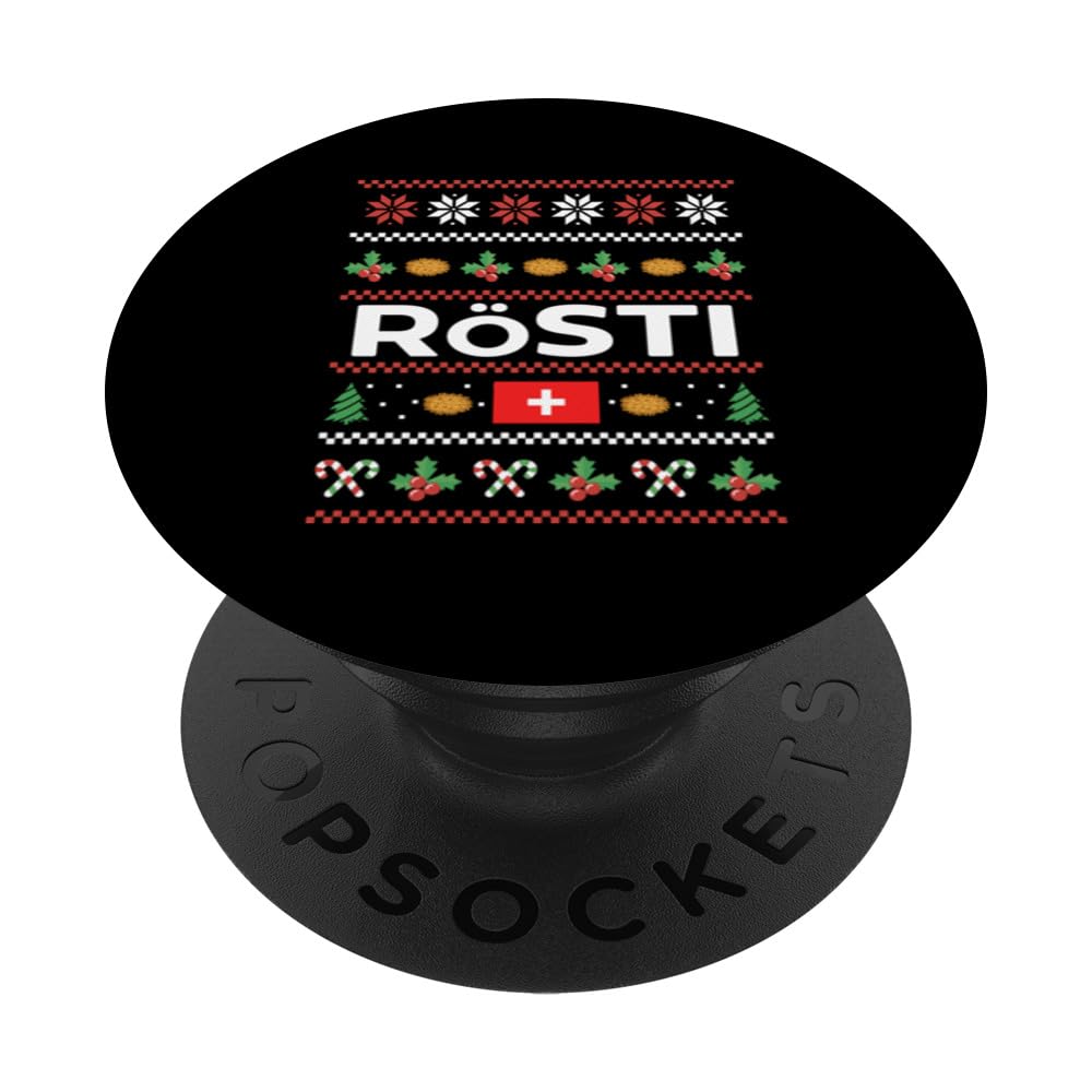 Rösti Ugly Christmas Wear Swiss Hash Browns PopSockets Swappable PopGrip