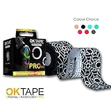 OK TAPE Pro2.0 Kinesiology Tape Roll Provide Pain Relief Muscle Sports Athletic Tape Waterproof Non-Latex Tape,Black+White 2