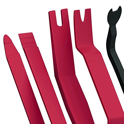 CandyHome 8 Pcs Auto Trim Removal Tool Kit - Car Dash Audio Radio Door Panel Trim Removal Kits Installer Pry Tool - Thumbnail 3
