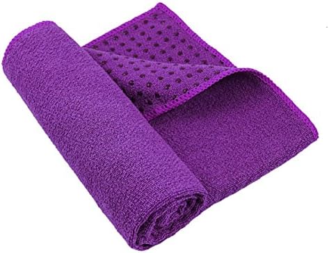 Sweat-Shielding Non-Slip Microfiber Workout Towel (Purple) by Gym Gekko