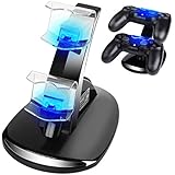 PS4 Controller Charger - CPPSLEE Playstation 4 / PS4 / PS4 Pro / PS4 Slim Controller Charger Charging Docking Station Stand - Arm Bracket Clamp Desk Stand Plate