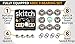 SKITCH Pro Skateboard Bearings Set - Precision Fast Spin ABEC 9 Chrome Steel Bearing Kit for Longboards, Skate Boards, Scooters and Roller Skates + Spacers + Washers + Bonus Carry Case (8-Pack)