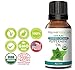 Peppermint Essential Oil (15ml) USDA Certified Organic, 100% Pure by RejuveNaturals. Promotes Clear Breathing & Digestive Health. For Headaches, Nausea, Diffusion, Internal or Topical Use. Food Grade