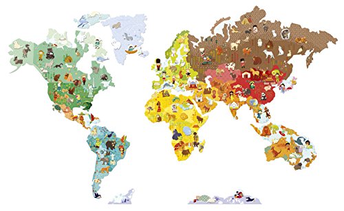 Janod Magneti'Stick Wall Décor World Map