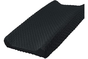 Owlowla Changing Pad Cover, Soft Minky Dots Changing Table Sheets for Baby Boy and Girl(Black)