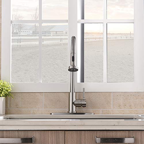 VCCUCINE Commercial High Arc Stainless Steel Single Handle Pull Down Sprayer Brushed Nickel Kitchen Sink Faucet,Pull Out Kitchen Faucet with Escutcheon - Thumbnail 7