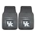 FANMATS 8784 Kentucky Wildcats 2-Piece Heavy Duty Vinyl Car Mat Set, Front Row Floor Mats, All Weather Protection, Universal Fit, Deep Resevoir Design