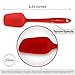 6 Piece Premium Silicone Kitchen Cooking Utensils - 600ºF Heat Resistant - Professional Spatulas, Turners, Scrapers... Set - Hygienic, Durable, Flexible, Non-Stick | Premium Home Quality (red)