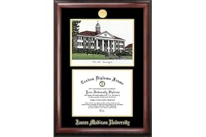 Campus Images James Madison University Gold Embossed Diploma Frame Lithograph