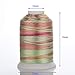 Simthreads 12 Multi Color Variegated Color Embroidery Machine Thread 1000 Meters Each for Janome Brother Pfaff Babylock Singer Bernina Husqvaran and Most Home Sewing Embroidery Machines