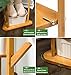COPREE Bamboo Tree Garment Clothes Coat Hat Umbrella Portable Hanger Stand Rack with 3-Tier Storage Shelves and Hooks