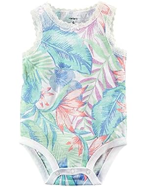 Baby Girls' Tropical Tank Bodysuit