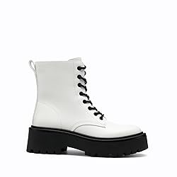 DREAM PAIRS Women's Platform Combat Ankle Boots