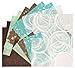 Black Ink Dec Papers, Whimzy, 8.5-x-11-Inch, 15pc