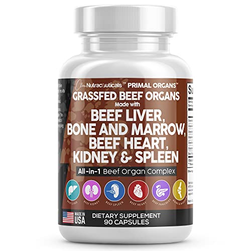 Grass Fed Beef Liver Capsules 3000mg Premium Quality Beef Organs