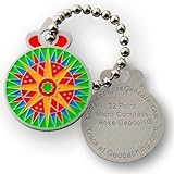 32 Point Micro Compass Rose Geocoin