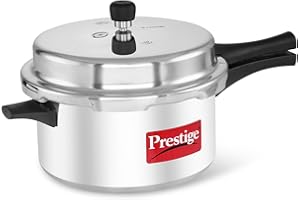 Prestige PPAPC7.5 Popular Aluminium Pressure Cooker, 7.5-Liters