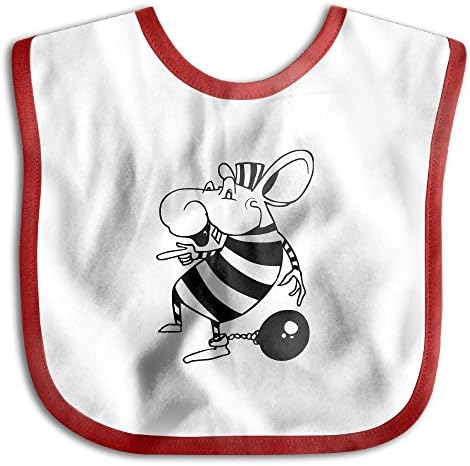 Mouse Prisoner Unisex Adorable Printed Bibs Drooler For Parent