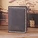 Robrasim Handmade Bifold Leather Wallet - Minimalist Leather Credit Card Wallet - Coffee