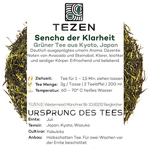 Sencha der Klarheit Grüner Tee aus Kyoto, Japan | Ernte 2024 | Premium Sencha ideal als Tee Geschenk 100g – Bild 4