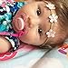 Philips AVENT Personalized Pacifiers by Pacidoodle CUSTOMIZE NOW Engraved with YOUR BABY'S NAME OR MONOGRAM (Pink & White 0-6m)
