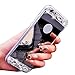 Sankuwen Bling TPU Mirror Back Case Skins for Iphone 6 Plus /6s Plus 5.5inch (Black)