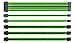 Thermaltake TtMod Sleeve Extension Power Supply Cable Kit ATX/EPS/8-pin PCI-E/6-pin PCI-E with Combs, Green/Black AC-034-CN1NAN-A1