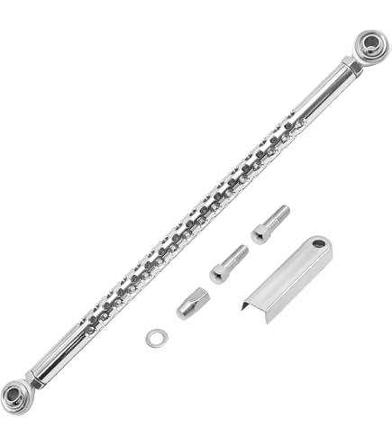 Motorcycle Round Shift Linkage For Harley Touring – CNC Aluminum, 12 Inch, Chrome, Fits Electra Glide, Road King